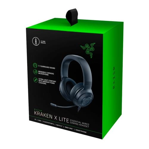 Razer Kraken X Lite (Black) kompyuter quloqchini - rasm №7 Razer Kraken X Lite (Black) kompyuter quloqchini narxi