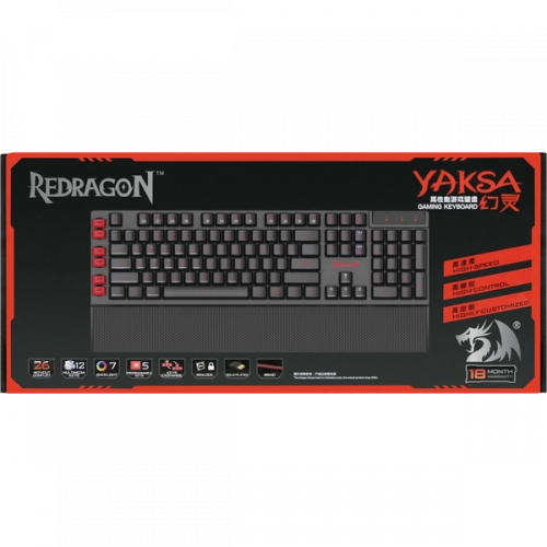 Redragon Yaksa Black USB o‘yin klaviaturasi onlayn