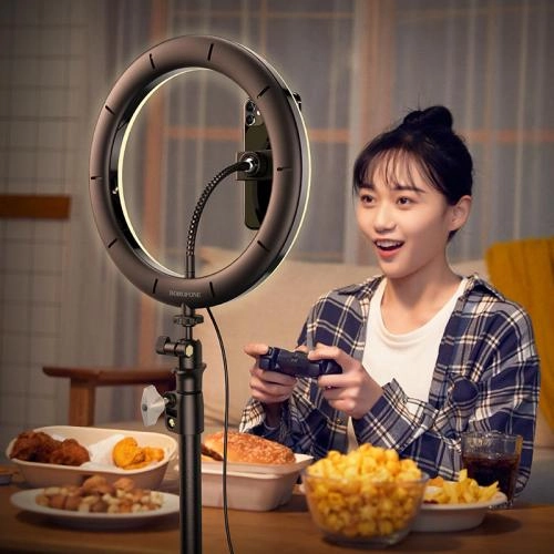 Кольцевая лампа 26 см + Штатив Borofone BH30 Soarer онлайн