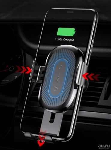 PRODA PD-C03 – avtomobil uchun simsiz quvvatlovchi smartfon tutqichi (panjarali, qora) sotib olish