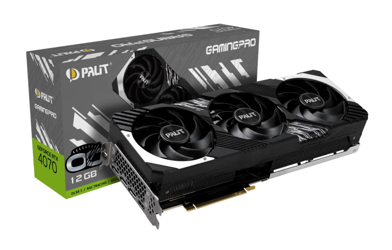 Видеокарта Palit GeForce RTX 4070 Ti GamingPro OC 12GB недорого