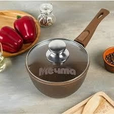 Mechta c081701 yechiladigan tutqichli va shisha qopqoqli qozonchasi, 1.2l (Granit, Granit Blue, Granit Star) arzon