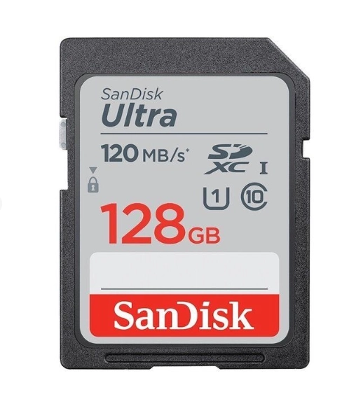 SanDisk Ultra SDXC UHS-I Class 10 140MB/s 128GB xotira kartasi sotib olish