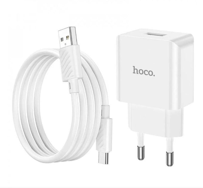 Hoco C106A Mini Size 10.5W quvvatlash uskunasi + Type-C kabeli bo'lib to'lash