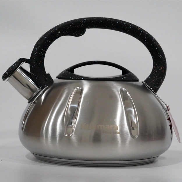 Чайник нержавейка стали с разноцветный ручкой Kukmara онлайн