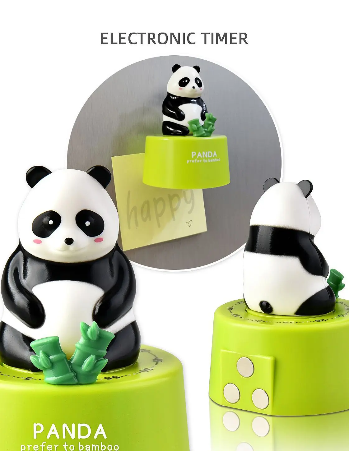 Panda D37-4 magnitli oshxona taymeri, yashil arzon