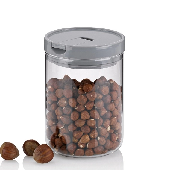 Емкость для хранения сыпучих KELA Arik, серая (1,2 л) 12109 недорого