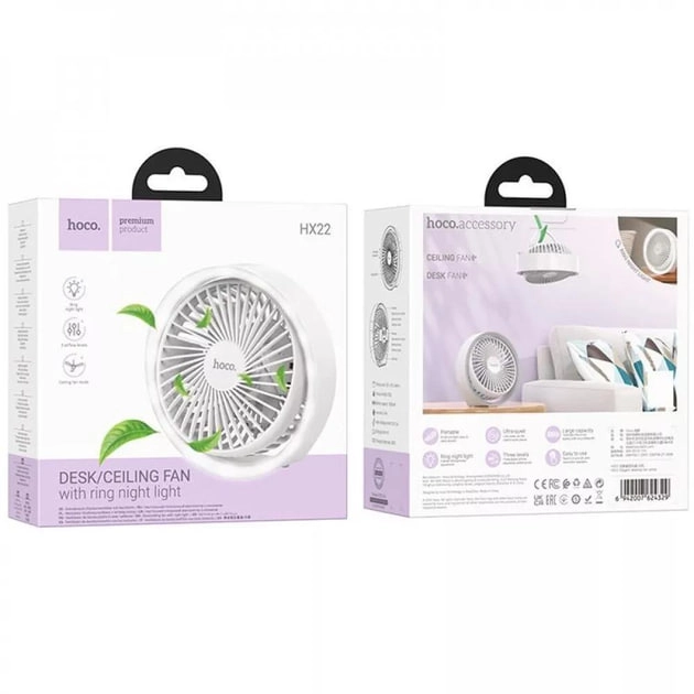 Hoco HX22 akkumulyatorli mini ventilyatori narxi
