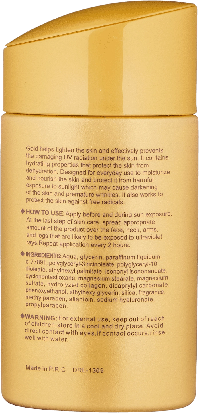 Gold collagen suncream SPF 100 - quyoshdan saqlovchi surtma arzon