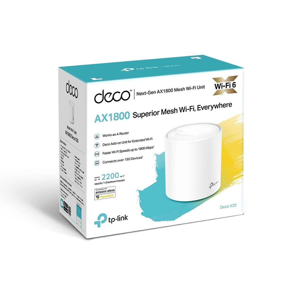 TP-LINK Deco X20 (1-pack) – Wi-Fi Mesh tizimi arzon