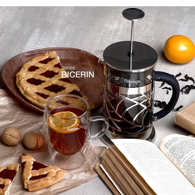 Fissman BICERIN 1000 ml Porshenli choynagi O'zbekistonda