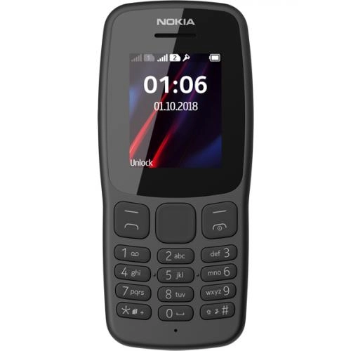 Телефон Nokia 106 Dual Sim Black купить
