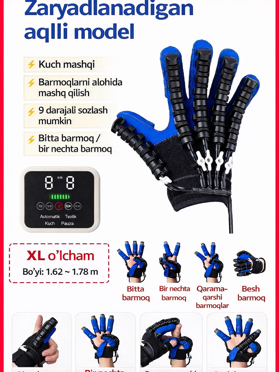 Insultdan keyingi reabilitatsiya uchun robot qo&lsquo;lqop arzon