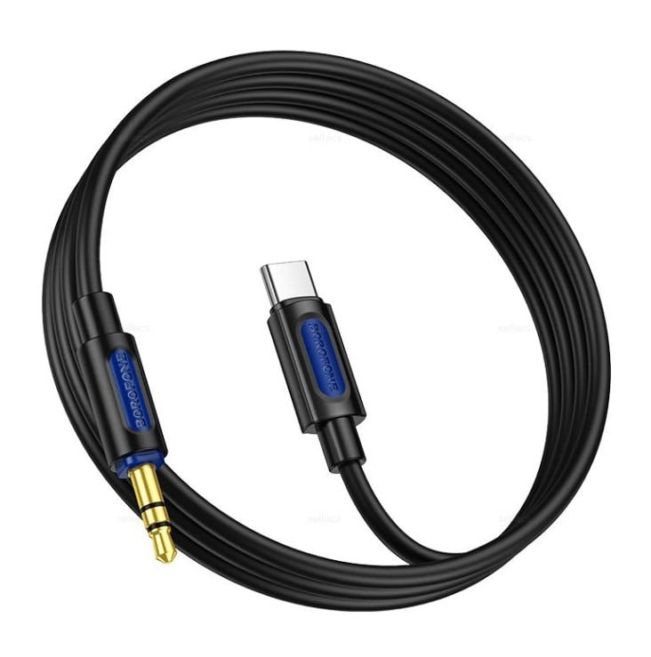 Кабель Borofone BL20 AUX 1м черный недорого