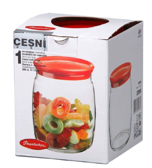 Банка с пластиковой крышкой Pasabahce Cesni 920мл (43004) недорого