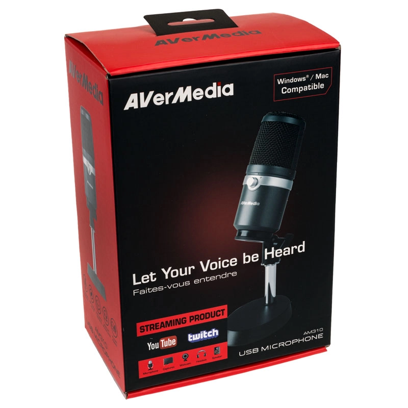 AVerMedia USB Microphone AM310 studiya mikrofoni O'zbekistonda