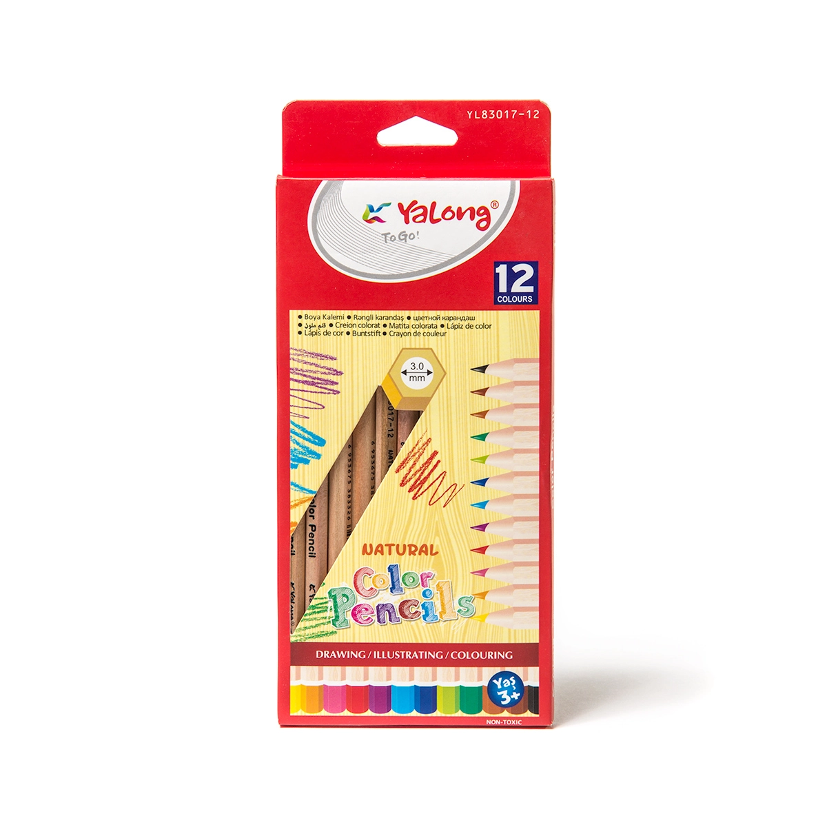 Yalong YL83017-12 rangli qalam to'plami (12 ta rang) sotib olish