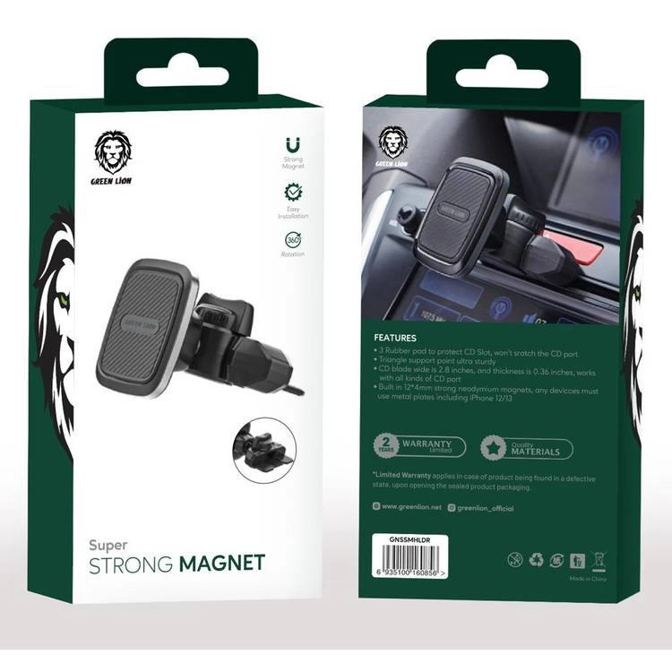 Автомобильный держатель Green Lion 360 Super Strong Magnetic черный в Узбекистане