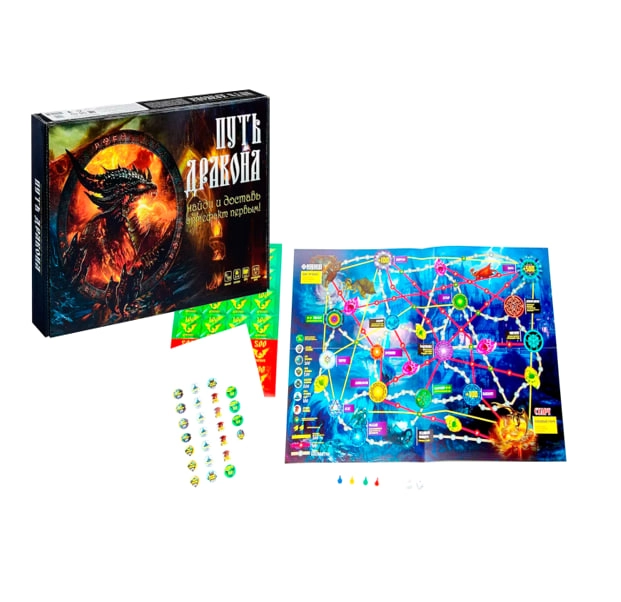 "ПУТЬ ДРАКОНА" Игра для развития памяти и внимания с карточками Р3555 купить