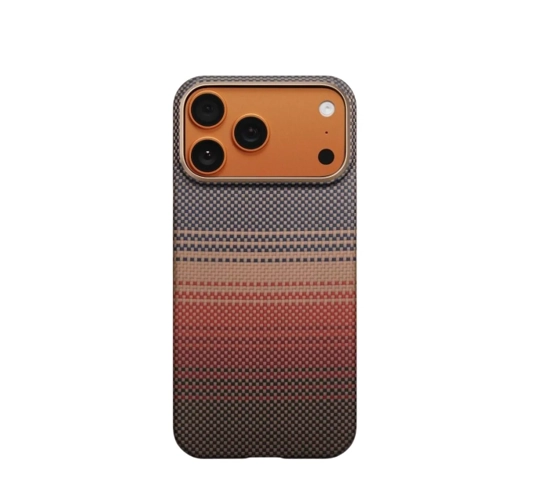 iPhone 17 Pro uchun Pitaka ultra-slim case g&lsquo;ilofi, (Sunset) sotib olish