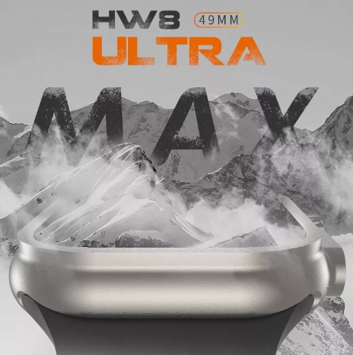 HW8 Ultra Max White smart-soati (49 mm) arzon