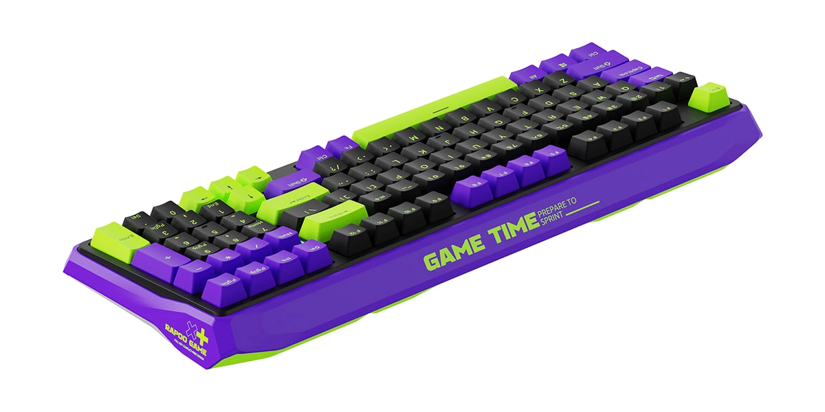 Rapoo ESK750-98 Black Purple Green klaviaturasi onlayn