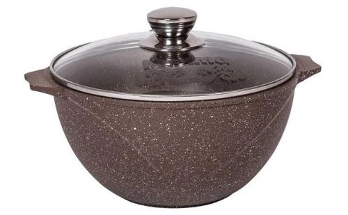 "Granit" turkumidan shisha qopqoqli, 10l «Mechta» palov qozoni sotib olish