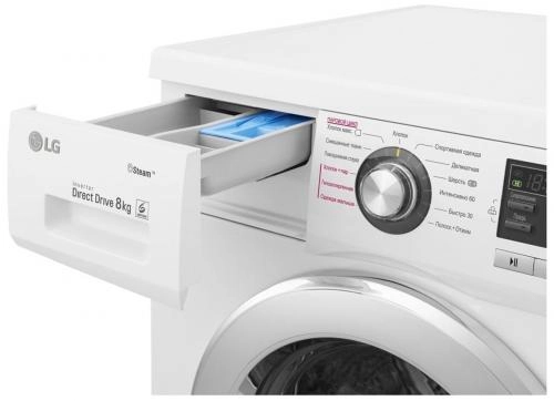 Стиральная машина LG F1296TDS3 (Пар+Smart Diagnosis) 8 Кг недорого