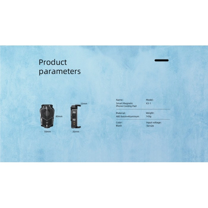 Samsung RemaxX3-1 aqlli magnitli telefon uchun sovutadigan podstavkasi rasm bilan