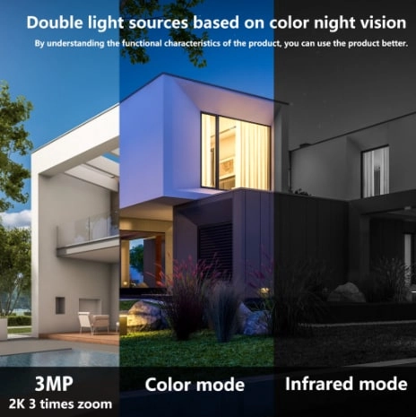 IP66 Sola Low Power tashqi xavfsizlik kamerasi onlayn