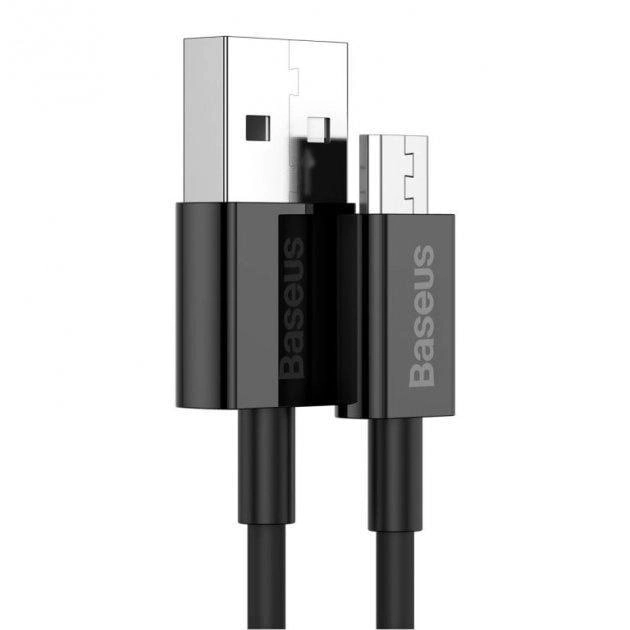Baseus  Data Cable USB - Micro USB 2A 1m qora  kabeli O'zbekistonda