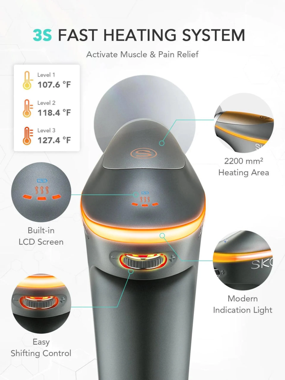 Портативный массажер SKG F7 Electric Muscle Massager недорого