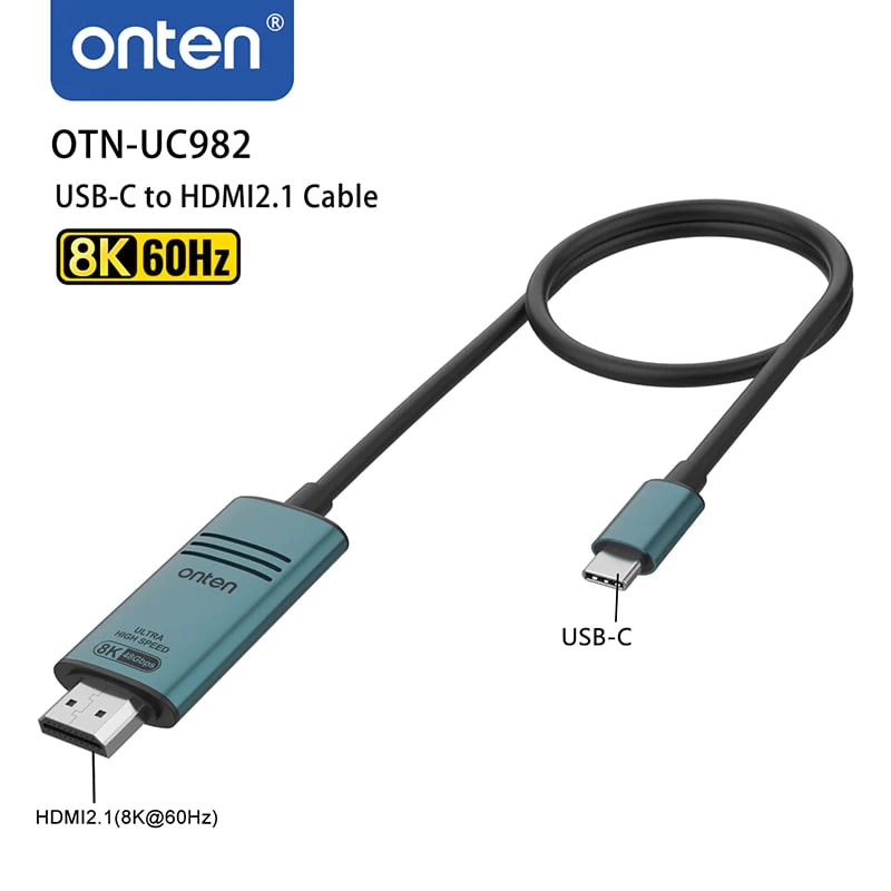 Кабель Onten OTN-UC982 USB-C to HDMI2.1 недорого
