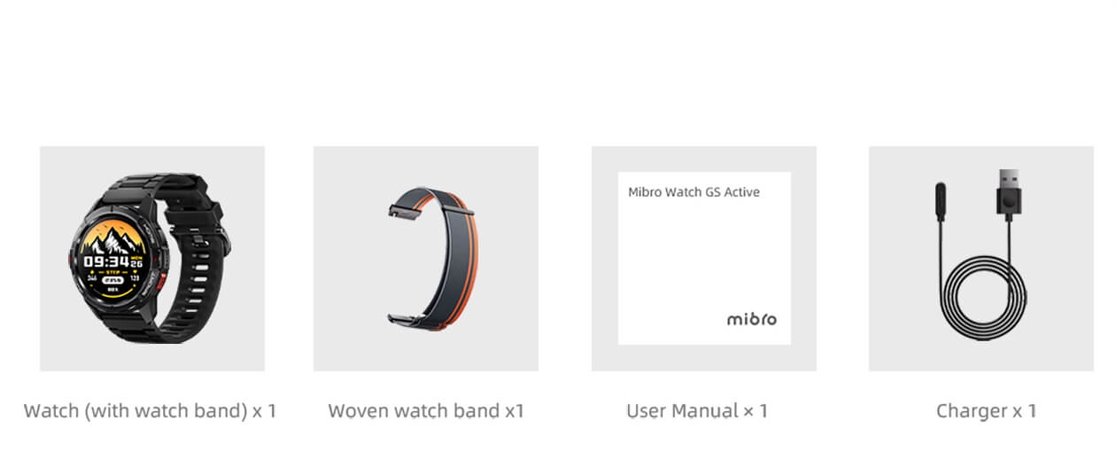 Mibro Watch GS Active Black Smart soati bo'lib to'lash