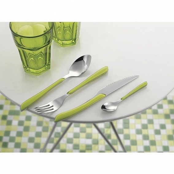 AMEFA Eclat Anise Green 24 buyumli oshxona to'plamlari to'plami, 2214AGPA10C40 O'zbekistonda