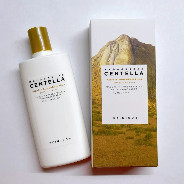 SKIN1004 Madagascar Centella Air-Fit Suncream Plus SPF50+ PA++++ quyoshdan saqlovchi kremi arzon