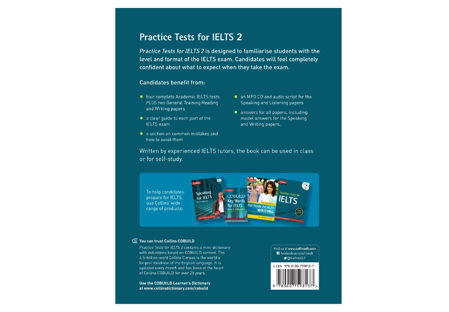HarperCollins: Practice Tests For IELTS 2 недорого