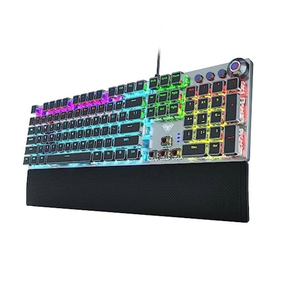 Aula F2088  yoritiladigan qora klaviaturasi sotib olish