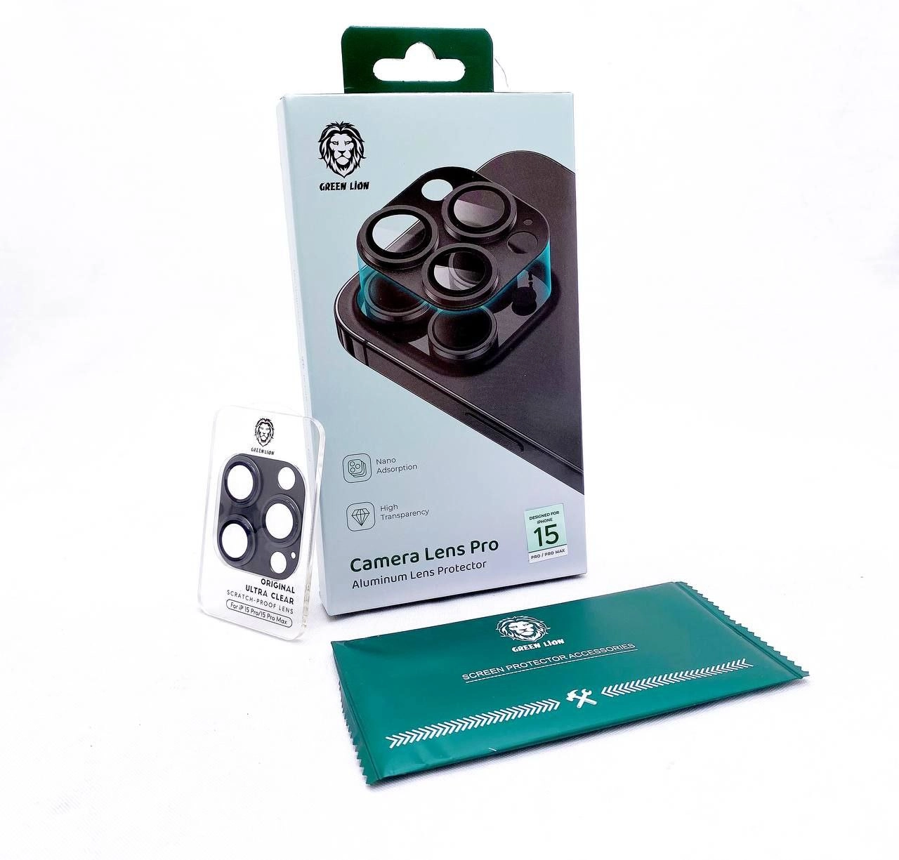 Camera Lens Pro Green Aluminum Protector iPhone 15 Pro Max kamerasi uchun himoya oynasi arzon