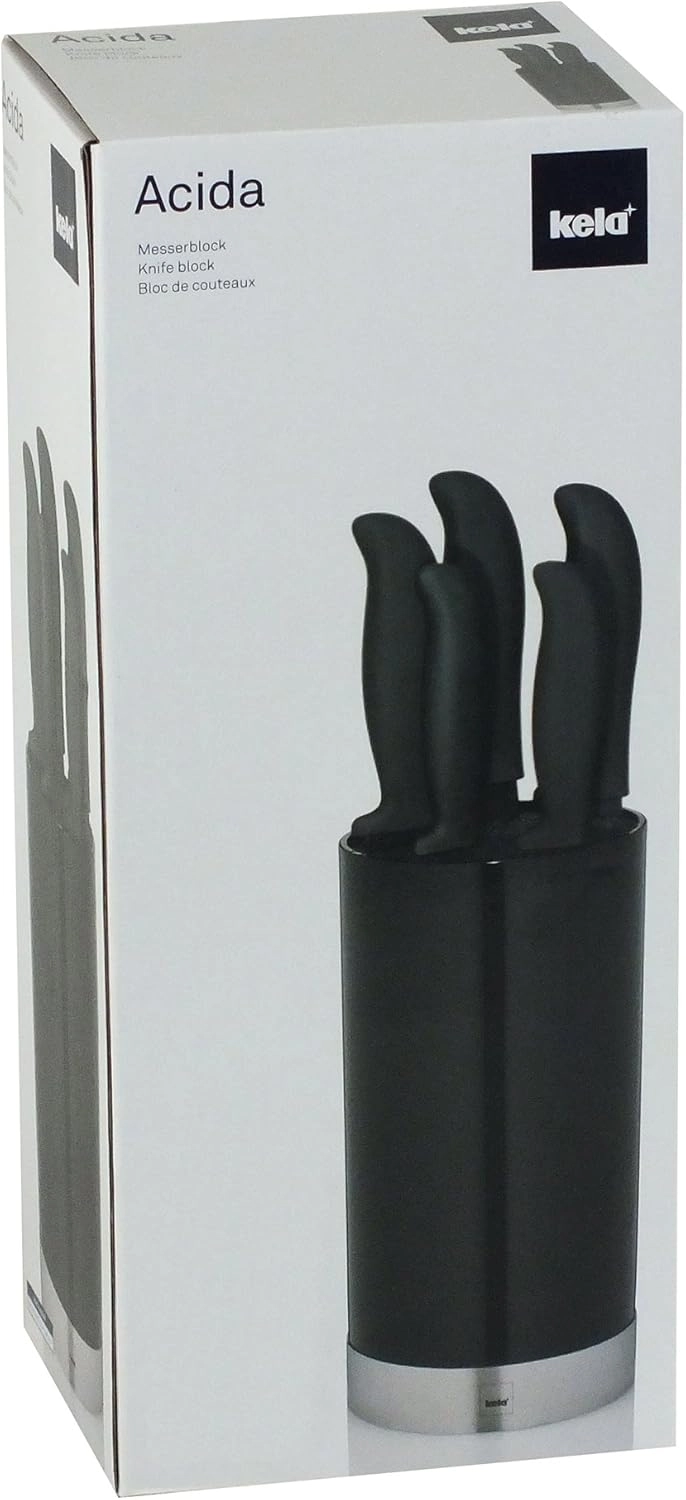 Набор ножей KELA Acida черный, 6 предметов 11287 цена