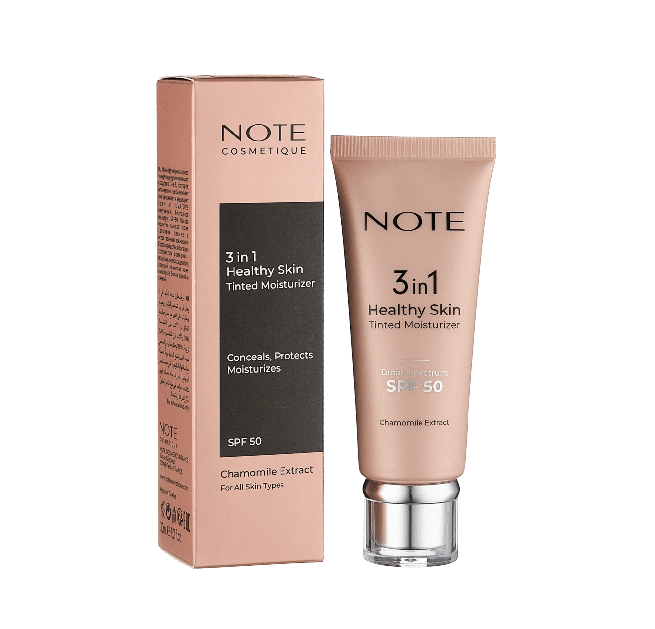 Namlantiruvchi krem NOTE 3 IN 1 HEALTHY SKIN TINTED MOISTURIZER (30 ml) sotib olish