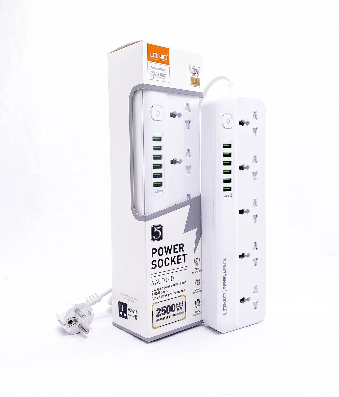 Сетевой удлинитель  LDNIO SC5614 белый купить
