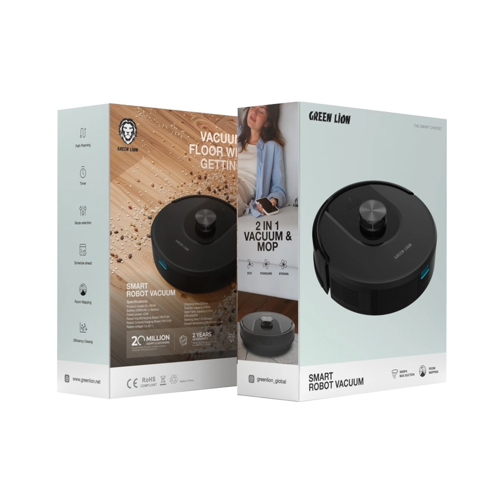 Green Lion Smart Robot Vacuum Cleaner robot-changyutgichi O'zbekistonda