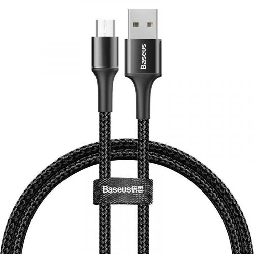 Baseus Halo Data Cable USB - Micro USB 3A 1m qora (CAMGH-B01) kabeli sotib olish