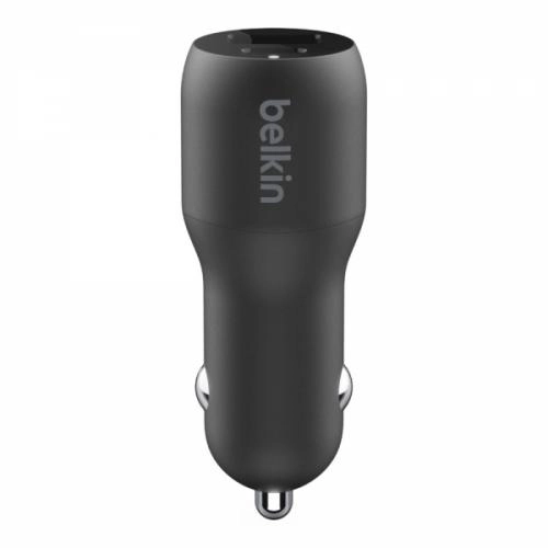 Belkin Car Charger (18W) Power Delivery Port USB-C (12W) USB-A Black (F7U100BTBLK) avtomobilda smartfon quvvatlagichi sotib olish