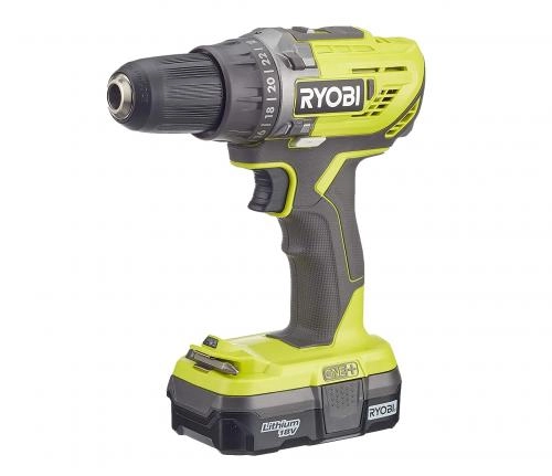 Ryobi R18DD3-113S ONE+ (5133003350) akkumulyatorli drel-shurupoverti - rasm №2 Ryobi R18DD3-113S ONE+ (5133003350) akkumulyatorli drel-shurupoverti sotib olish