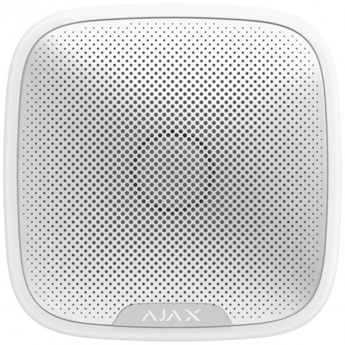 Ajax StreetSiren White simsiz tashqi yorug‘lik va ovozli sirenasi sotib olish