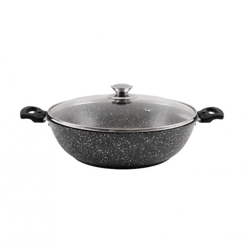 Kukmara Mramornaya liniyasi tik devorli tovasi 30 sm (to'q mramor) (смт308а) sotib olish