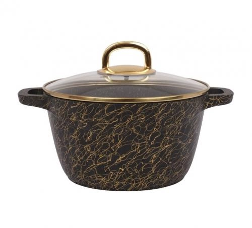 Kukmara  Kukmara "Gratsiya" (Black-Gold, White-Gold, Black-Silver) 4.5 litr kostryulkasi sotib olish