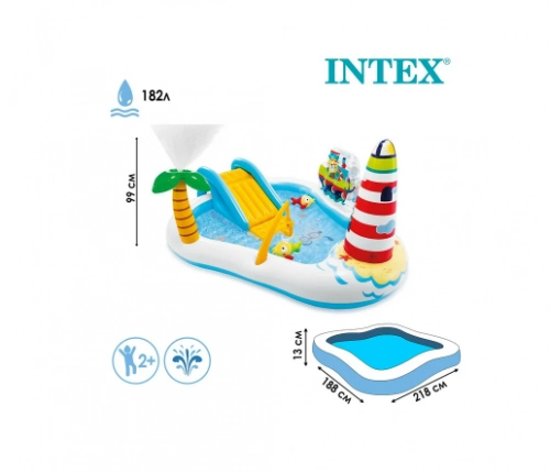 «Qiziqarli baliq ovi» Intex 57162 shishiriladigan o‘yin markazi - rasm №3 «Qiziqarli baliq ovi» Intex 57162 shishiriladigan o‘yin markazi arzon